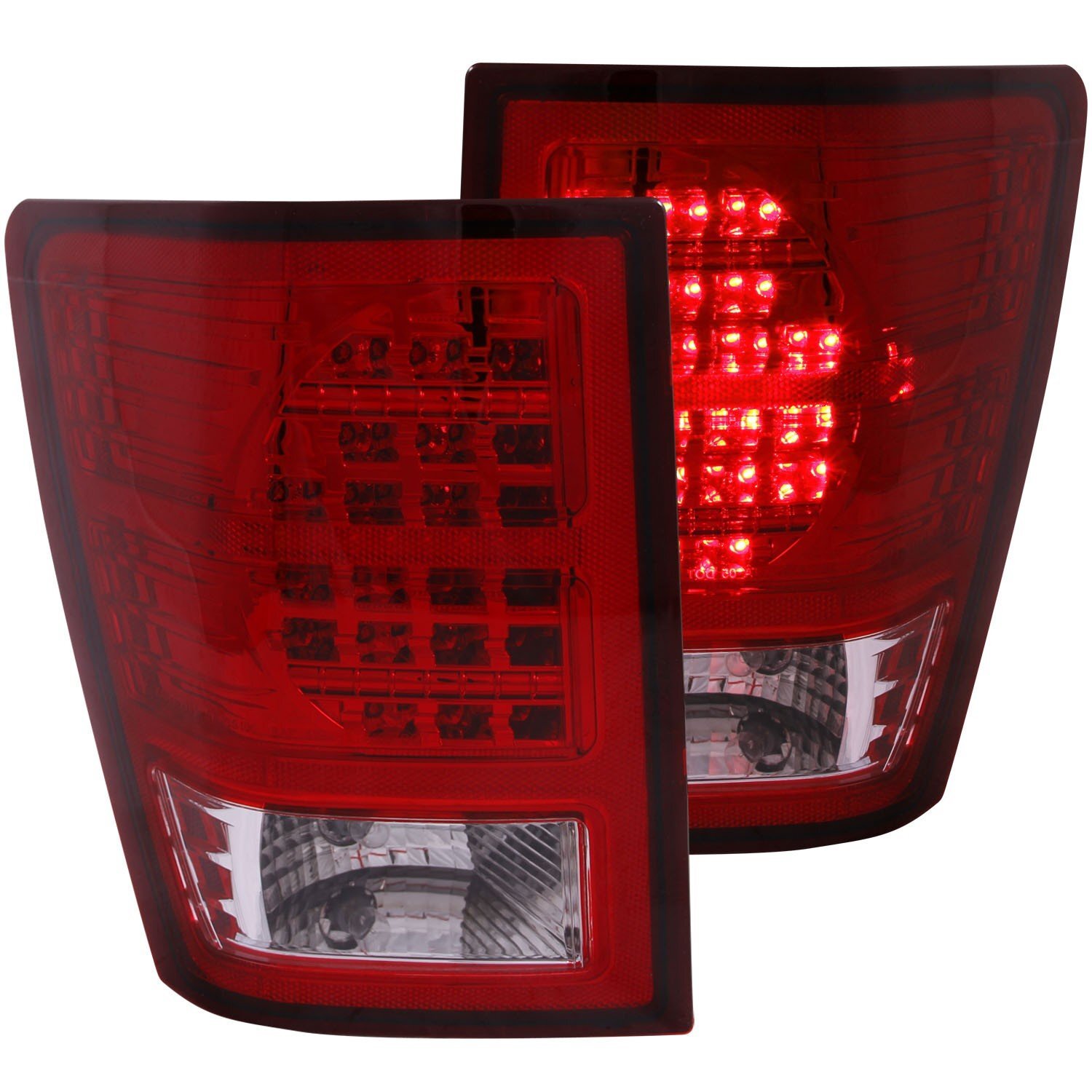 yueyanggou Anzo USA 311181 L.E.D. Tail Lights in Red for 07-10 Jeep Grand